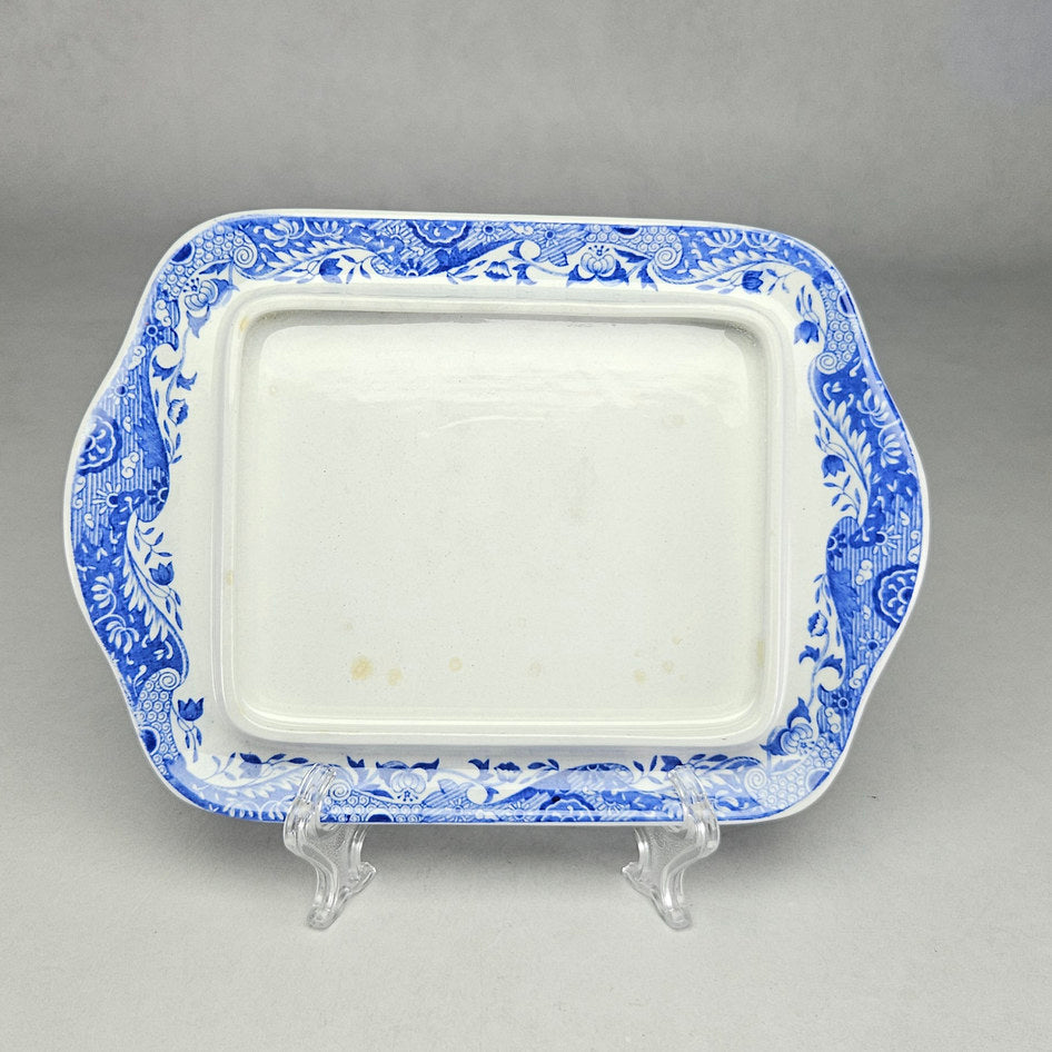 Spode Blue Italian Rectangular Covered Butter Dish