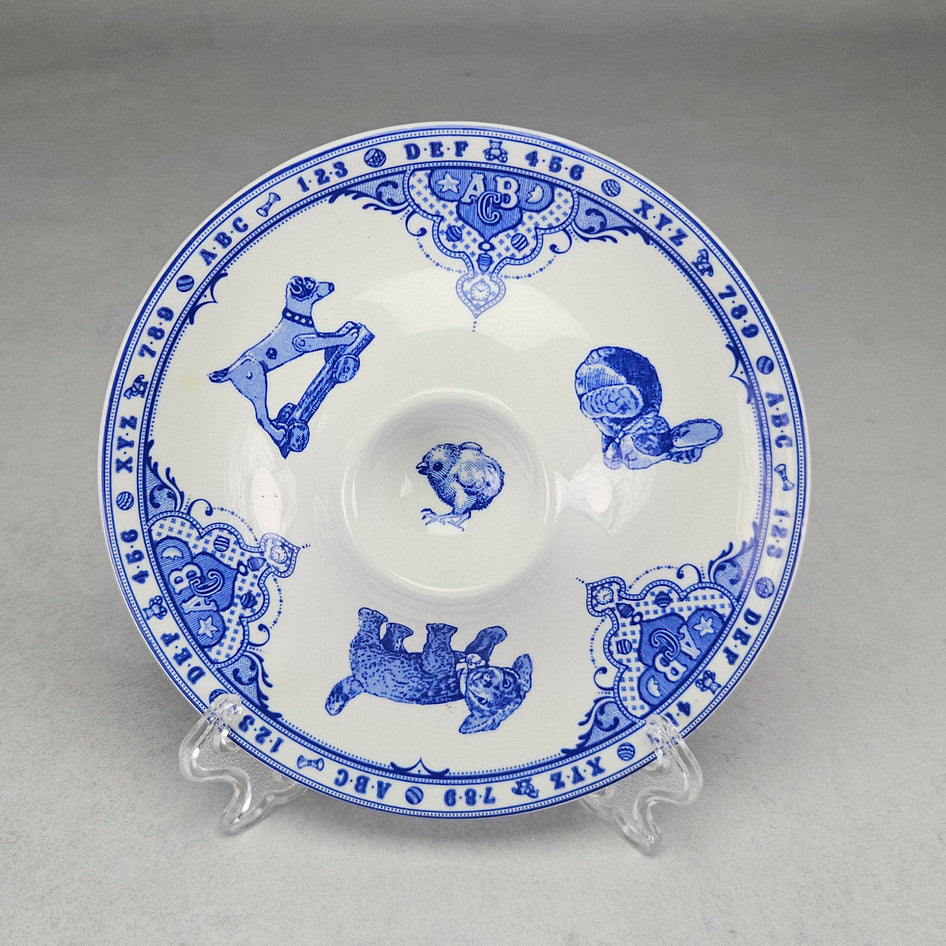 Spode Edwardian Childhood Blue Egg Plate