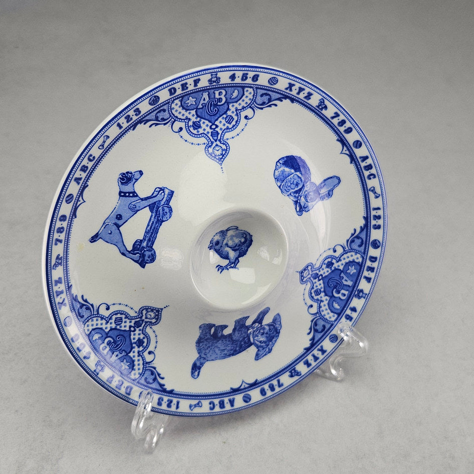 Spode Edwardian Childhood Blue Egg Plate