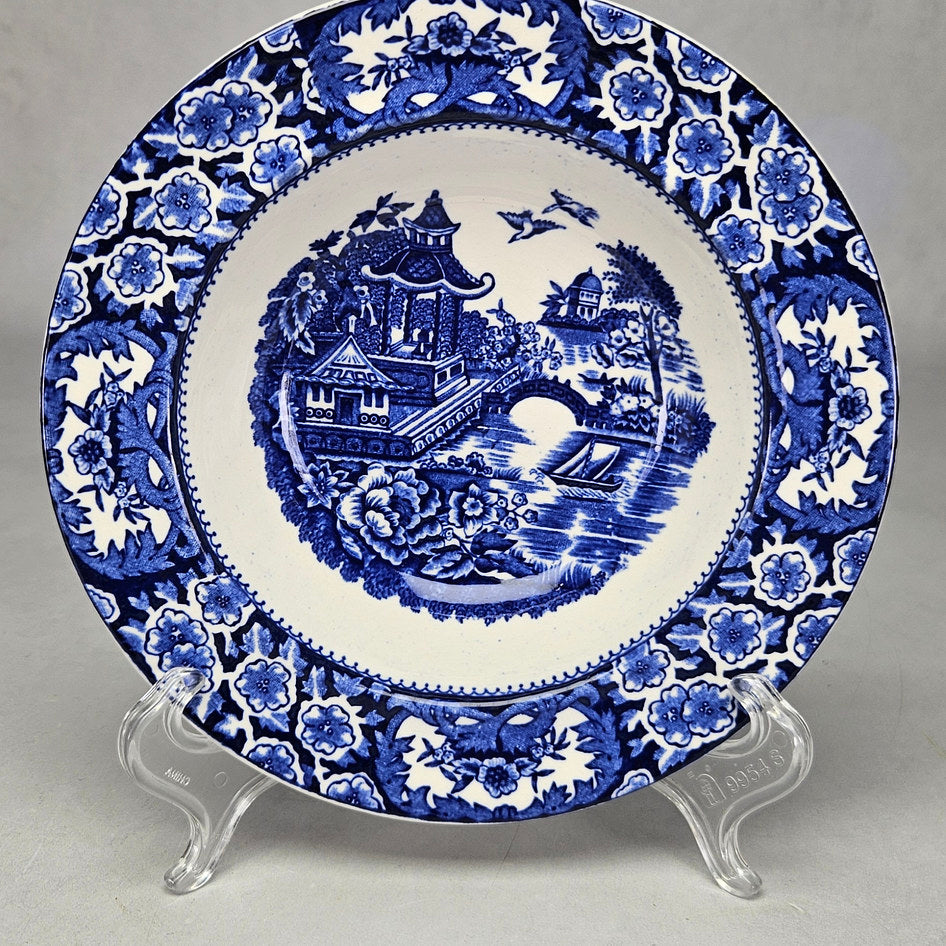Swinnertons Olde Alton Ware Blue Pagoda Small Bowl, view 2