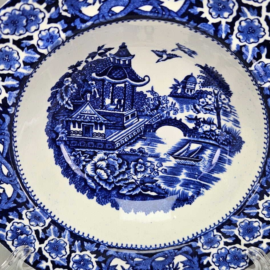 Swinnertons Olde Alton Ware Blue Pagoda Small Bowl, view 3