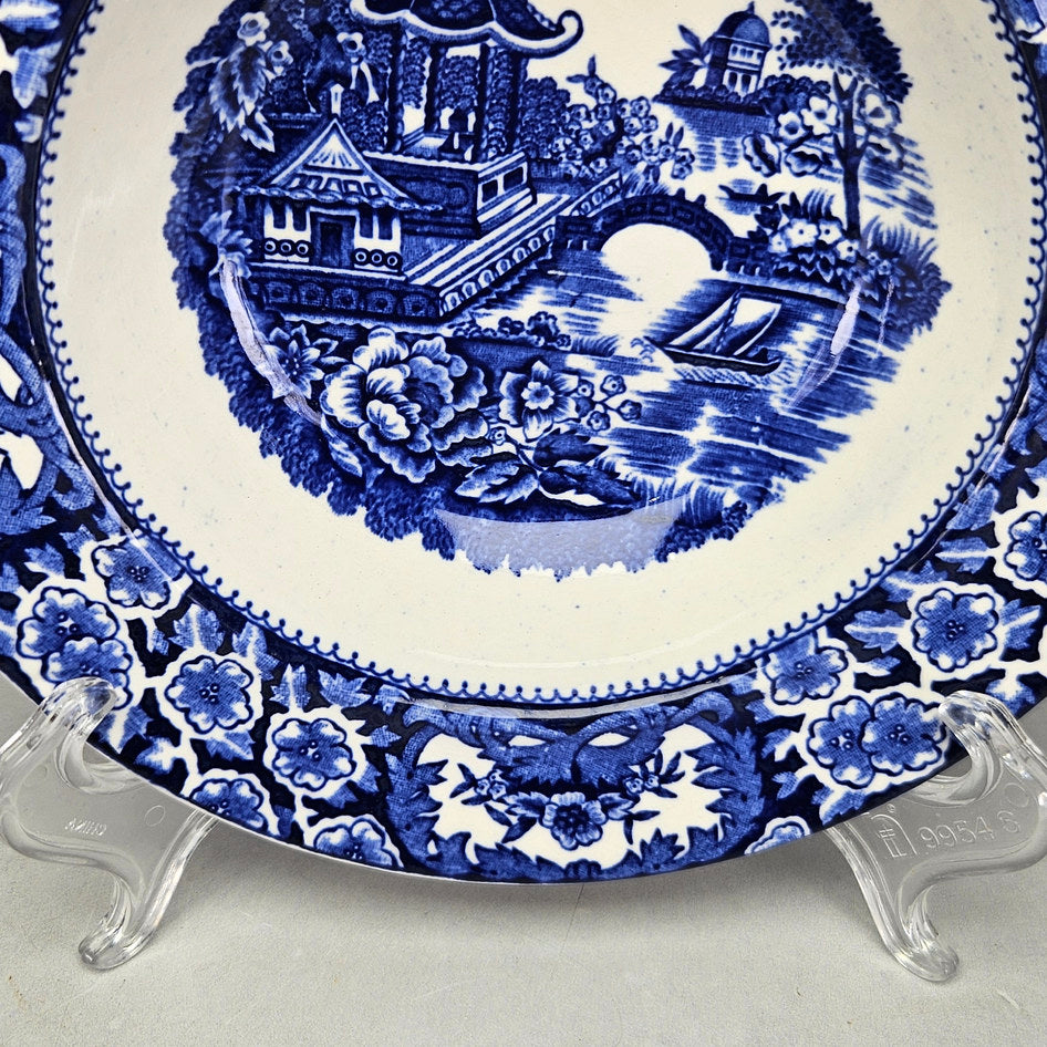 Swinnertons Olde Alton Ware Blue Pagoda Small Bowl, view 4