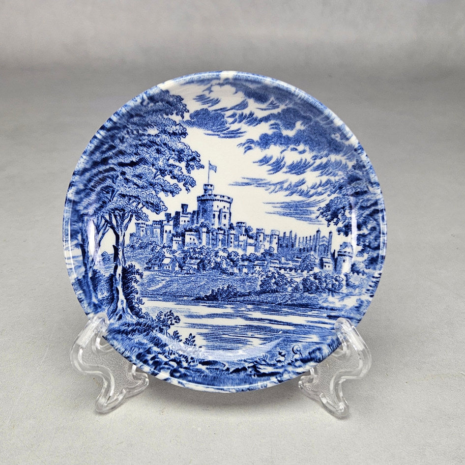 Unicorn Tableware Windsor Castle Blue and White Small Dish, view 1