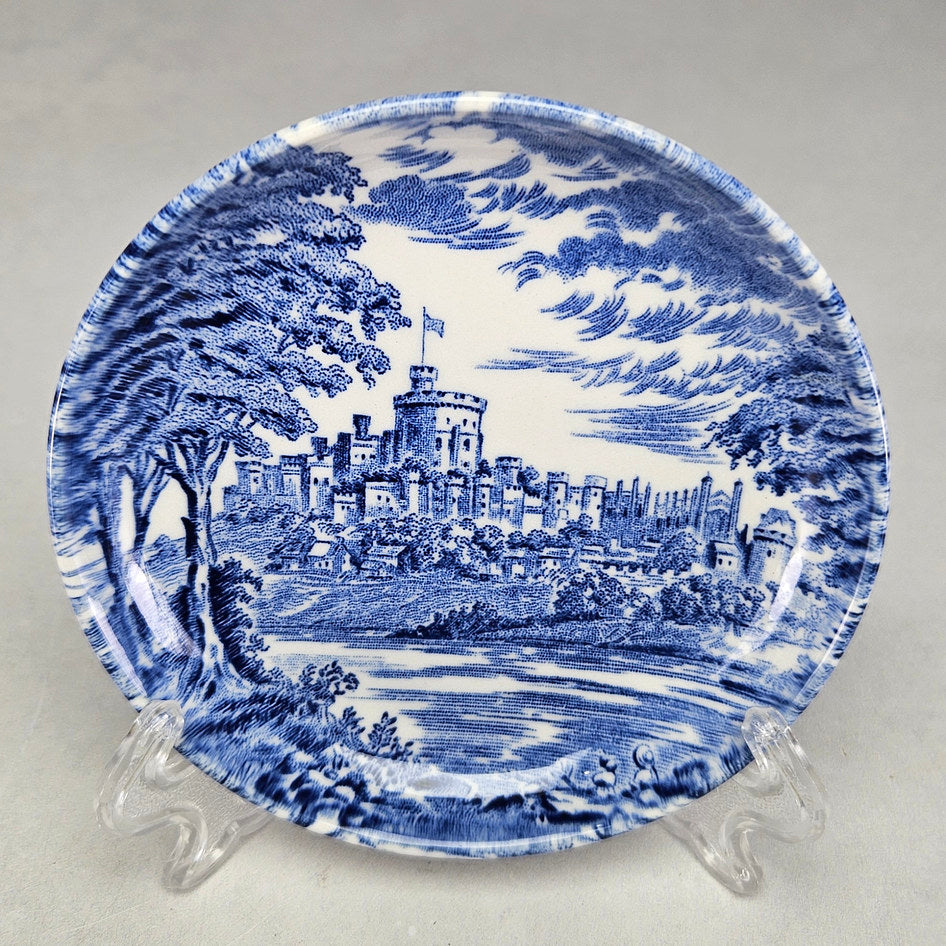Unicorn Tableware Windsor Castle Blue and White Small Dish, view 3