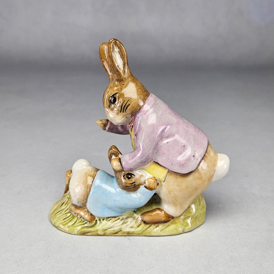 Beswick Benjamin Bunny and Peter Rabbit tableau, ceramic product view 1