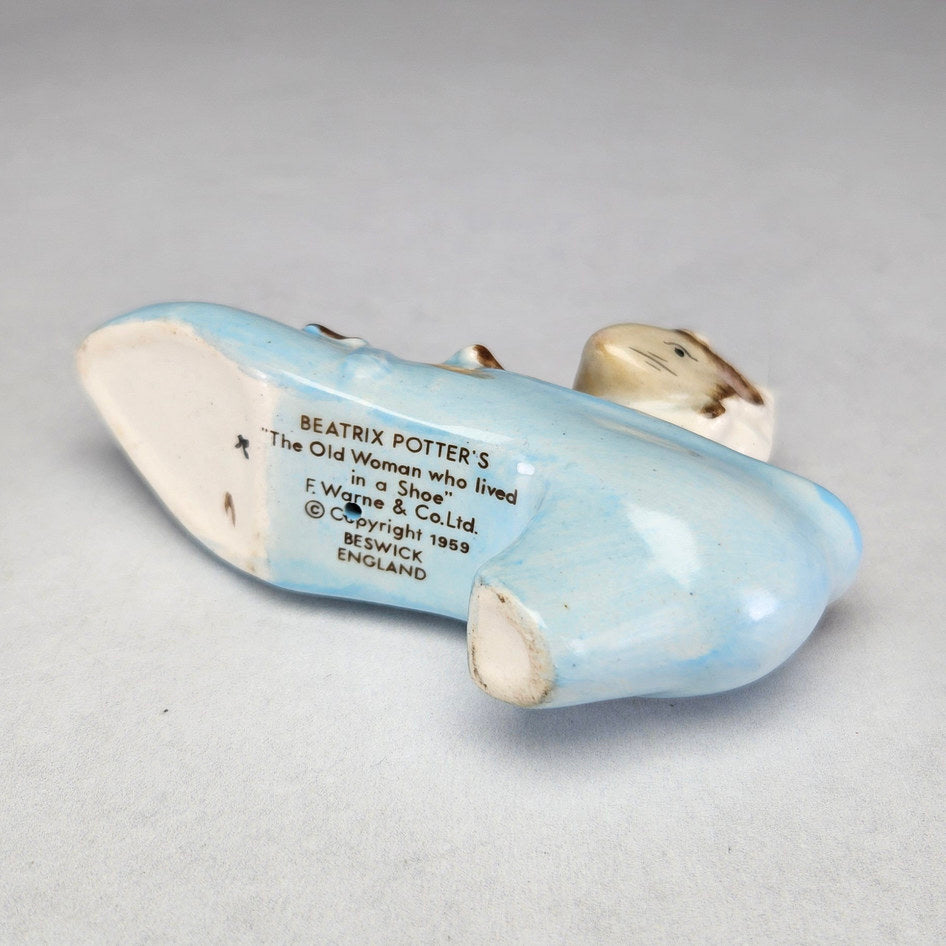 Beswick Old Woman in Shoe figurine, ceramic product view 5
