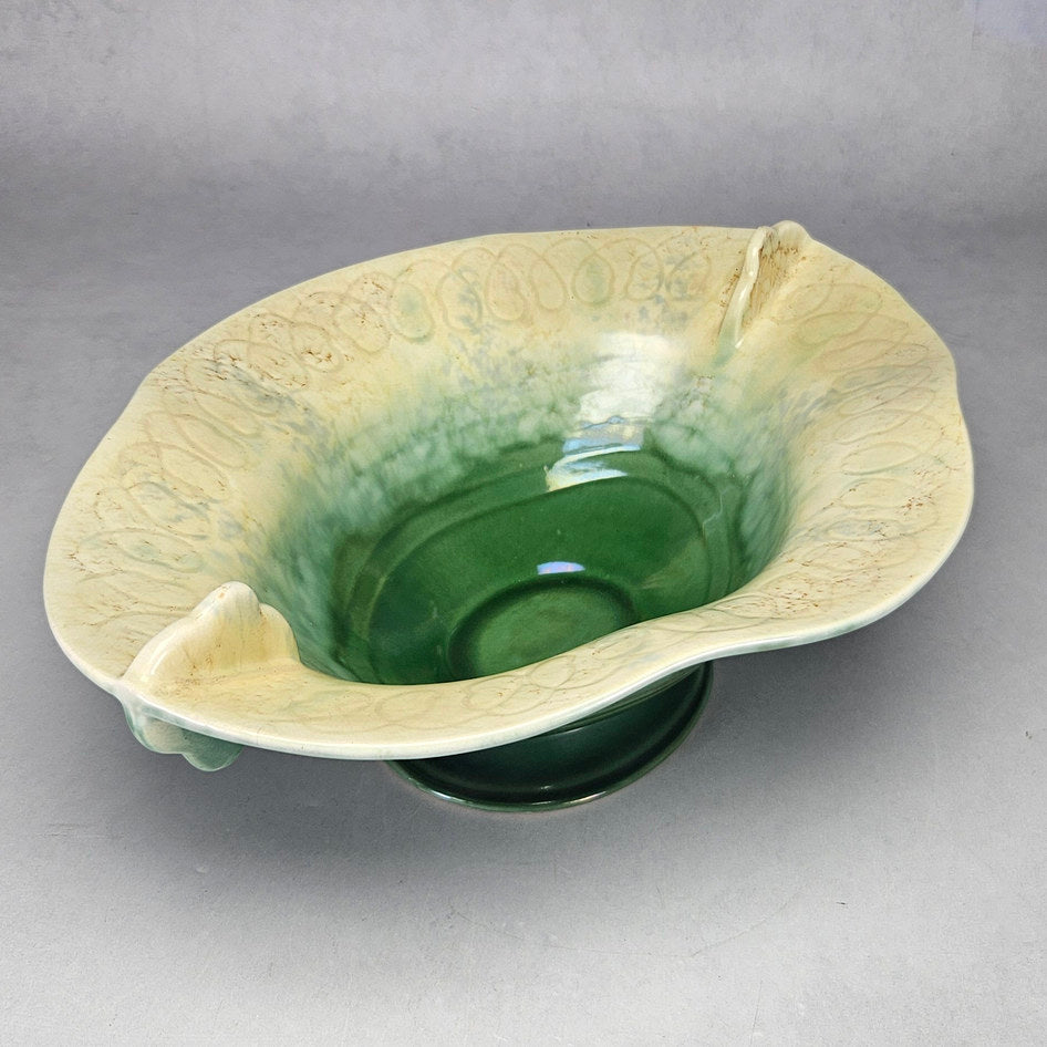 Beswick Ware footed leaf handle bowl, ceramic product view 3