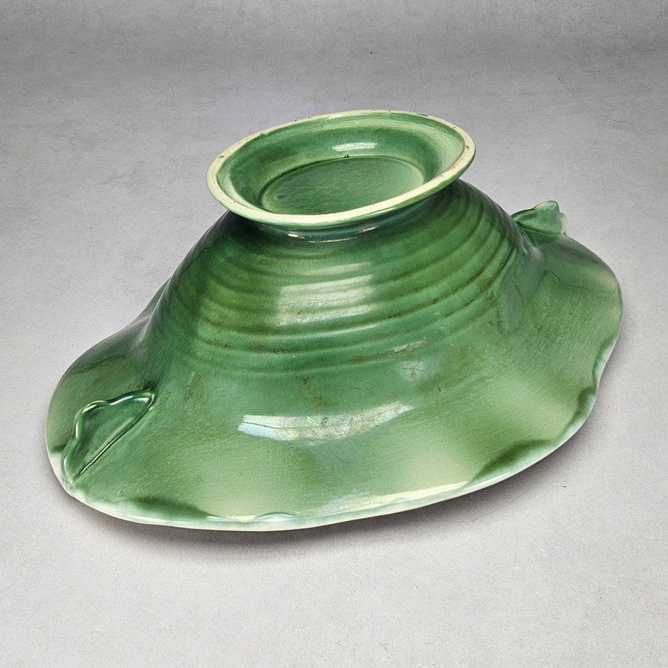 Beswick Ware footed leaf handle bowl, ceramic product view 6