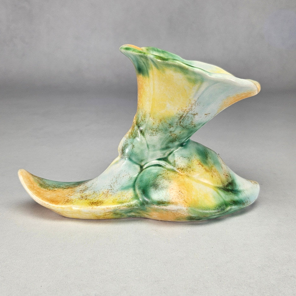 Beswick Ware sculptural leaf vase, ceramic product view 1