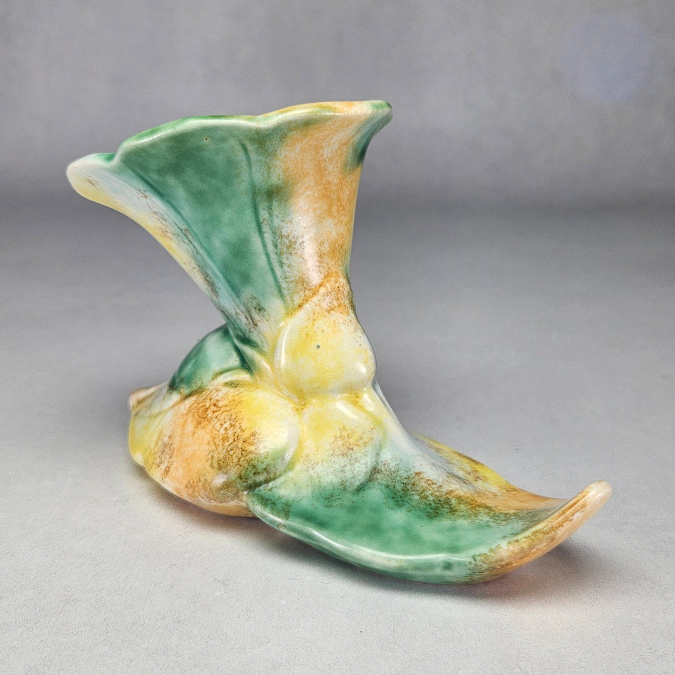 Beswick Ware sculptural leaf vase, ceramic product view 2