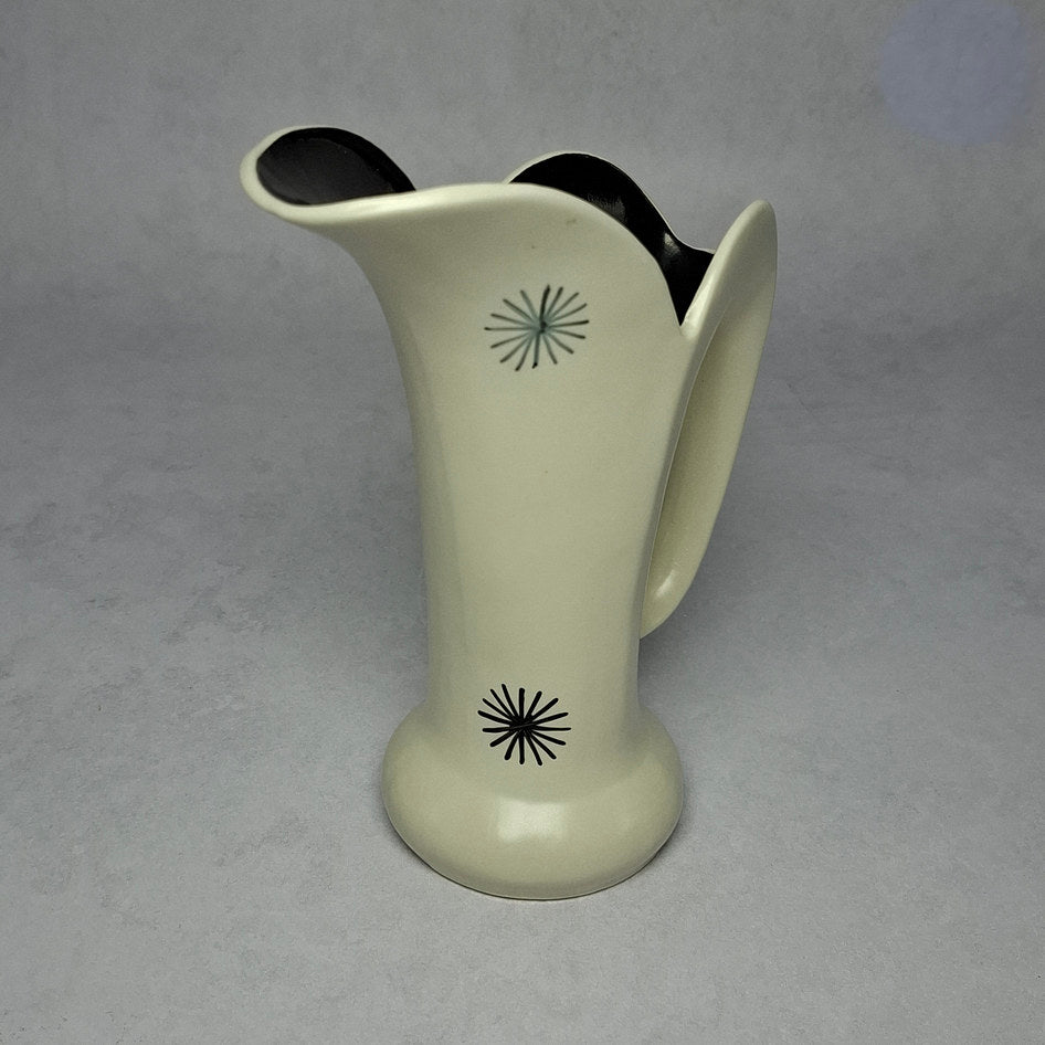 Vintage Burleigh Ware Starburst Cream and Black Ceramic Ewer – Burgess & Leigh England