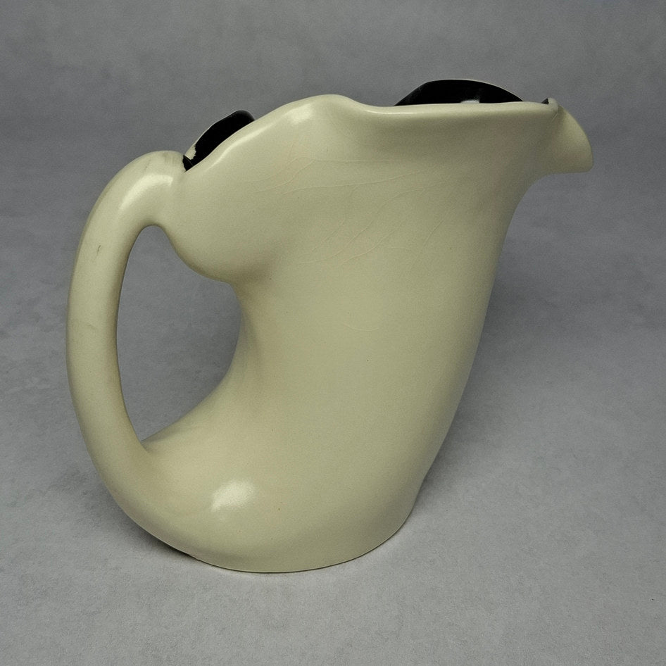 Vintage Burleigh Ware Starburst Cream and Black Ceramic Jug – Burgess & Leigh England