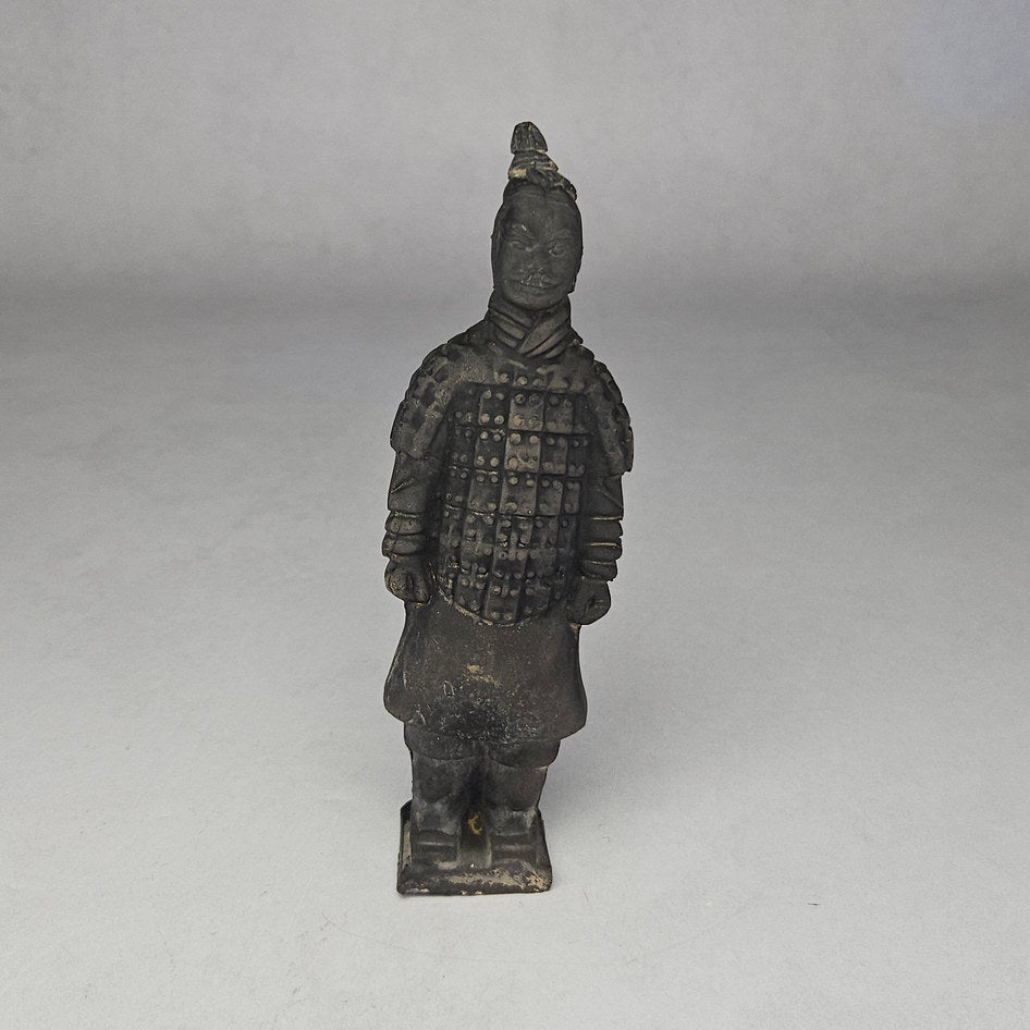 Vintage Chinese Terracotta Warrior Standing Statue