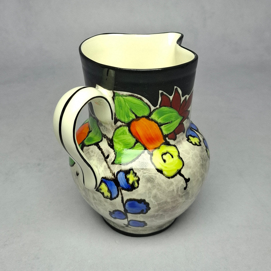 Vintage Ditmar Urbach Czechoslovakia Hand-Painted Floral Jug