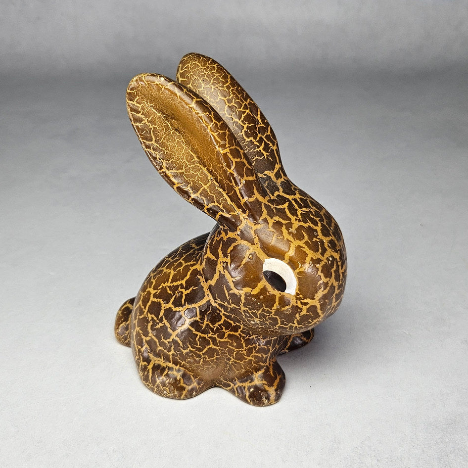Vintage SylvaC 1065 Brown Snub-Nosed Rabbit Figurine, view 2
