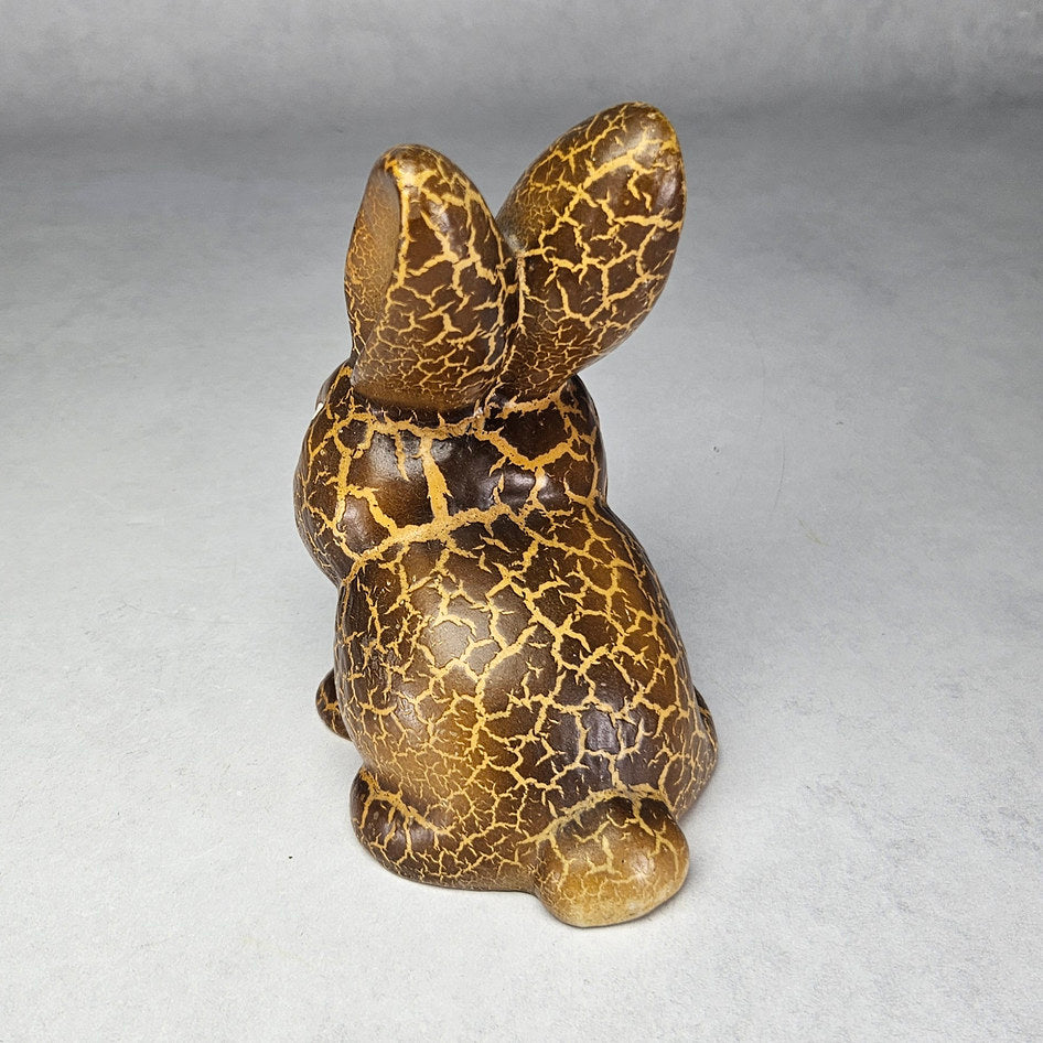 Vintage SylvaC 1065 Brown Snub-Nosed Rabbit Figurine, view 3