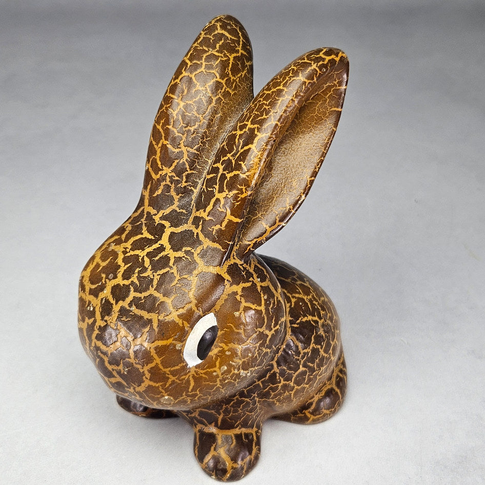 Vintage SylvaC 1065 Brown Snub-Nosed Rabbit Figurine, view 4