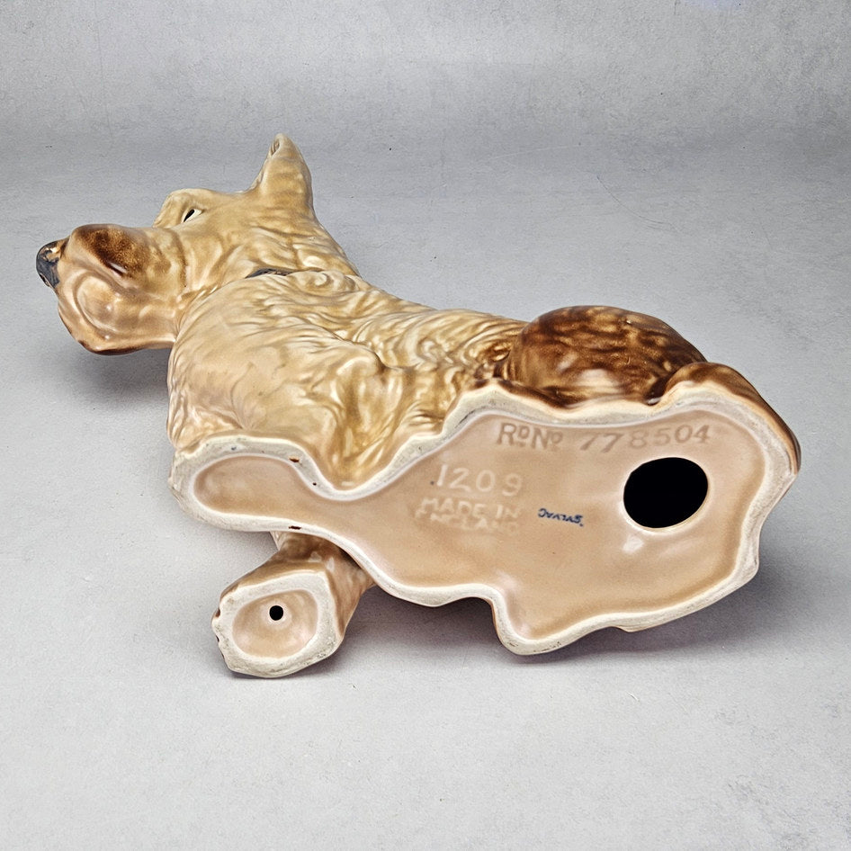 Vintage SylvaC 1209 Large Tan Scottie Dog Figurine, view 6