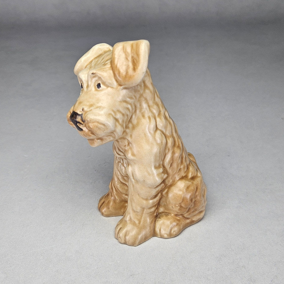 Vintage SylvaC 1378 Tan Seated Terrier Dog Figurine, view 2