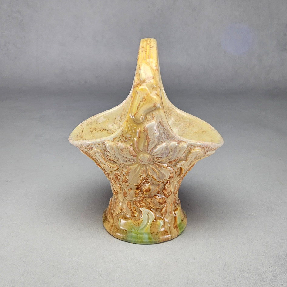 Vintage SylvaC 1780 Floral Basket Posy Vase, view 1
