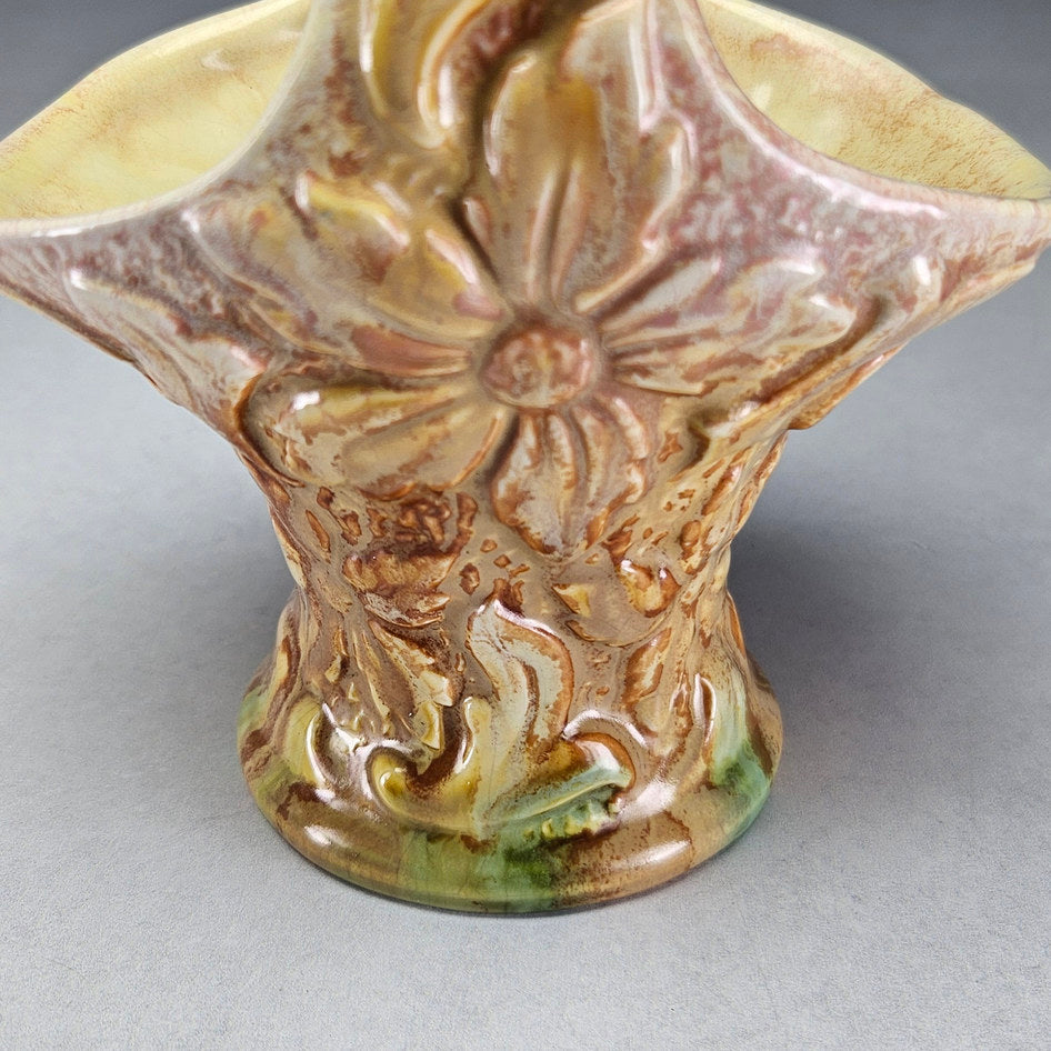 Vintage SylvaC 1780 Floral Basket Posy Vase, view 4
