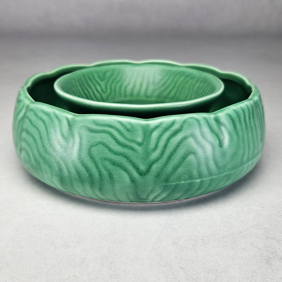 Vintage SylvaC 278 Green Posy Ring Vase, view 1