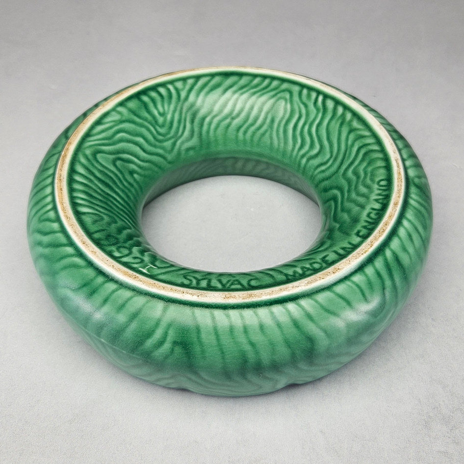 Vintage SylvaC 278 Green Posy Ring Vase, view 5