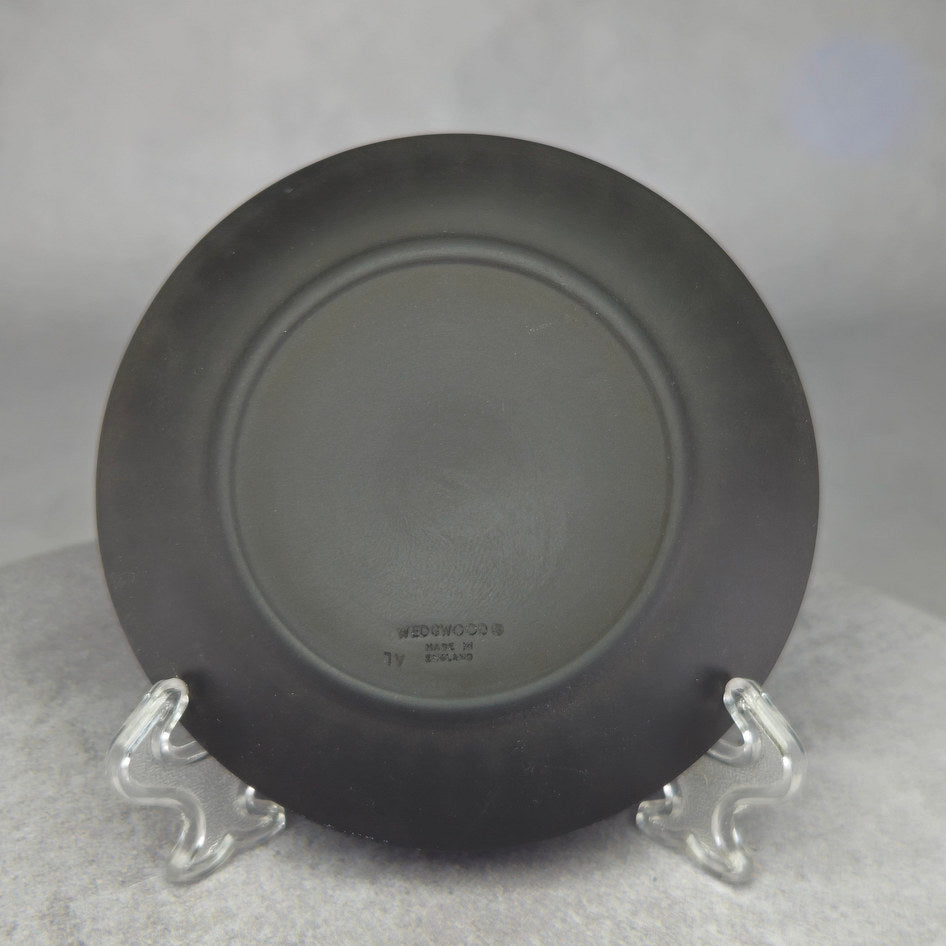 Wedgwood Black Jasperware Fluted Aurora Relief Tray