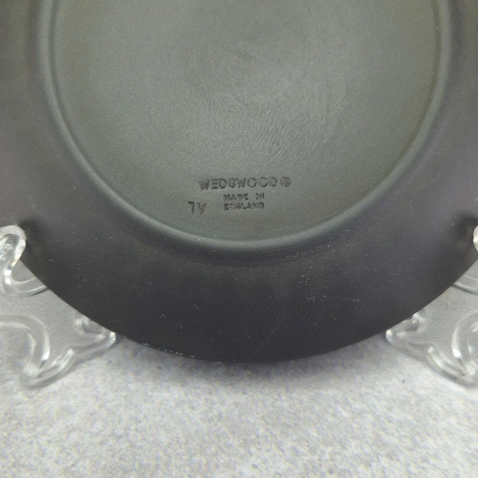 Wedgwood Black Jasperware Fluted Aurora Relief Tray