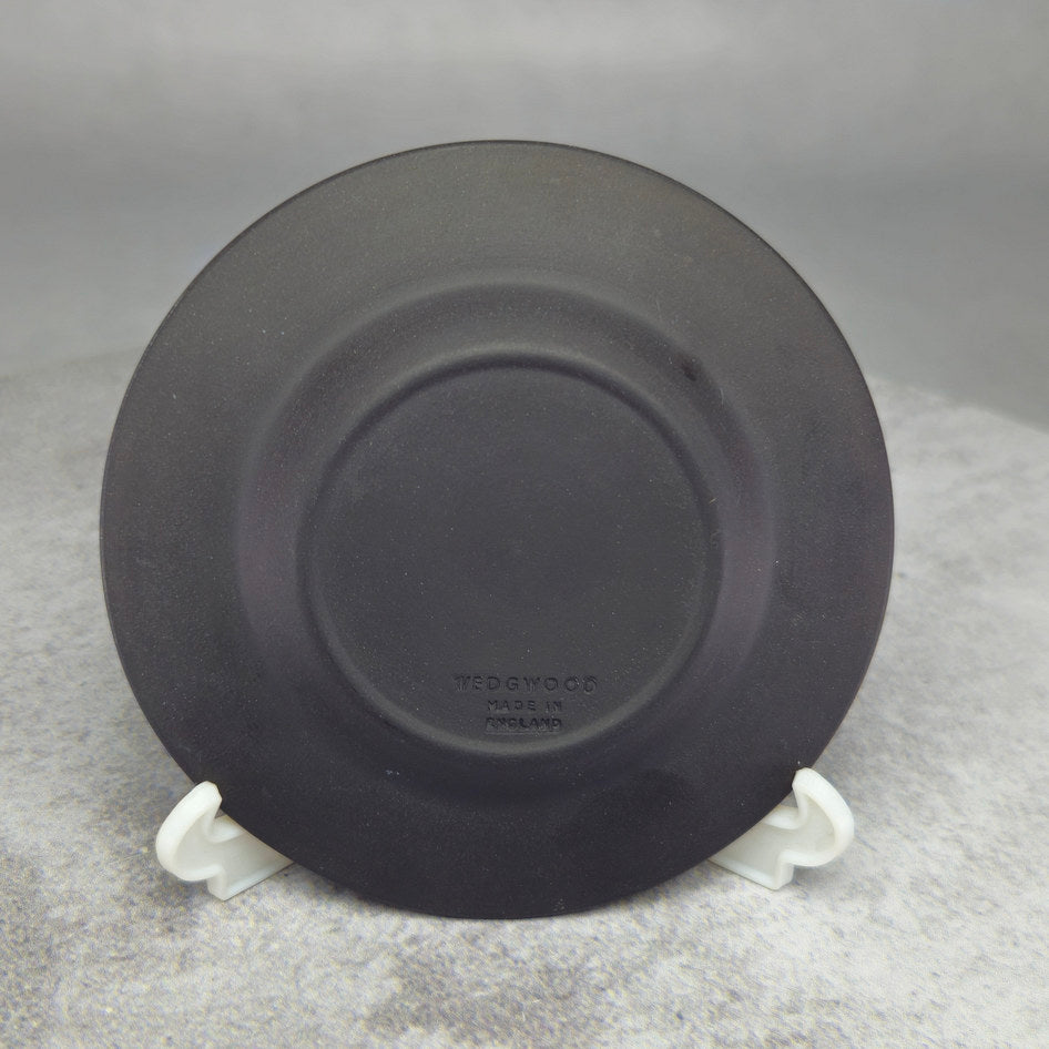 Wedgwood Black Jasperware Grapevine Relief Ashtray