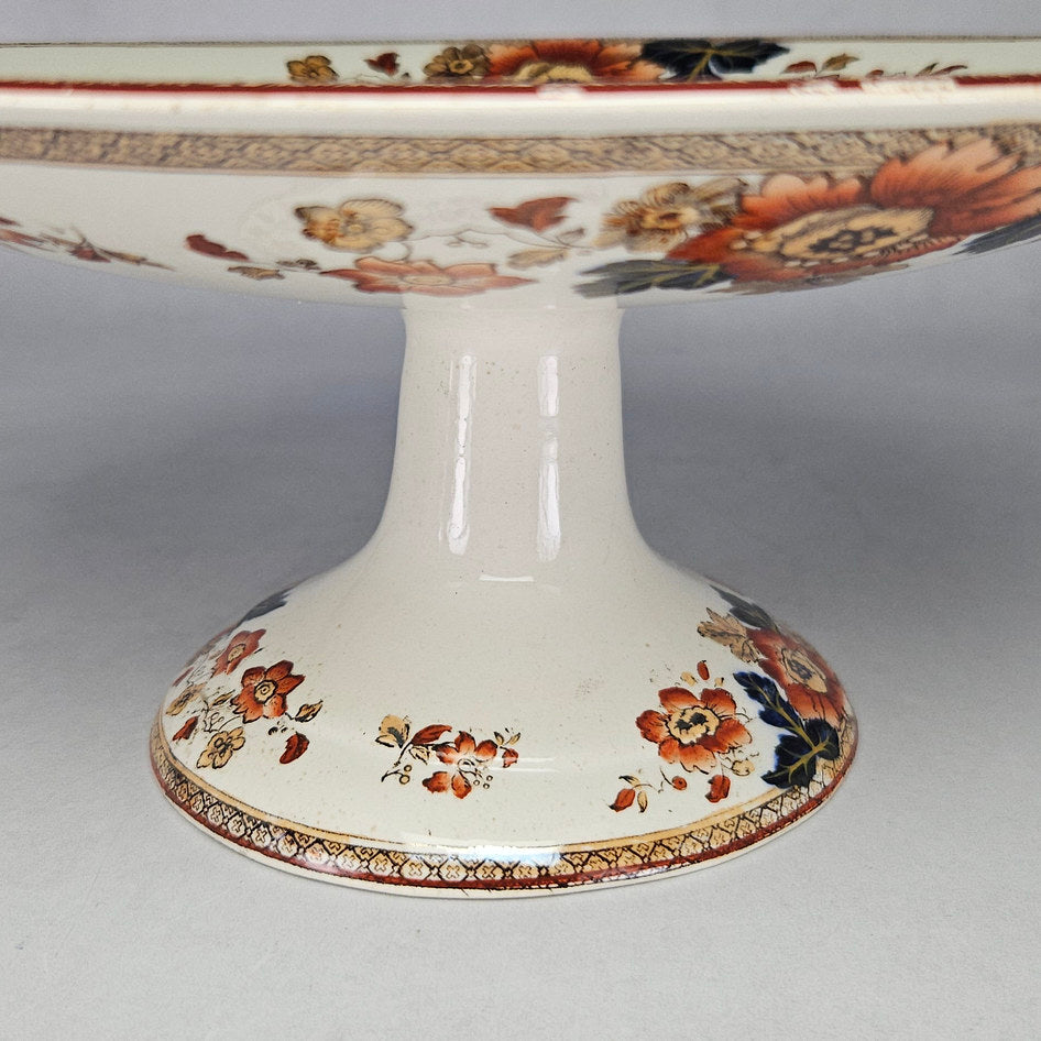 Wedgwood Eastern Flowers Pedestal Cake Stand