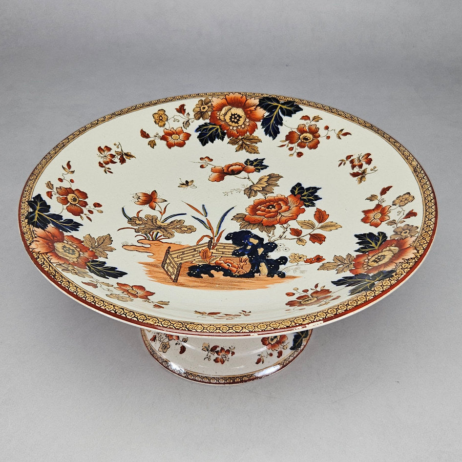 Wedgwood Eastern Flowers Pedestal Cake Stand
