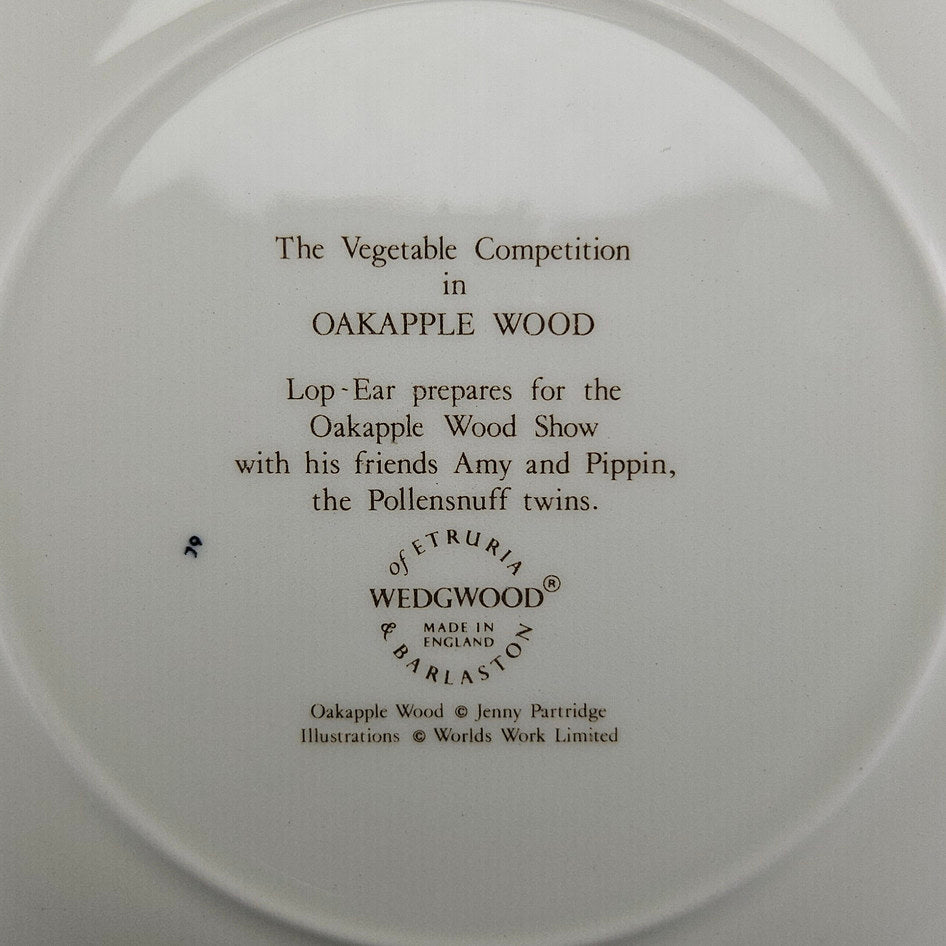 Wedgwood Oakapple Wood Happy Birthday 1998 Plate