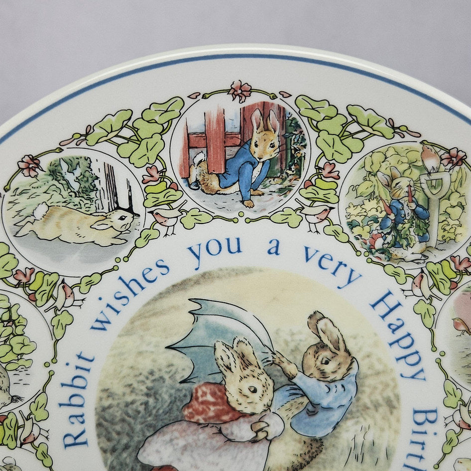 Wedgwood Peter Rabbit 1993 Birthday Plate