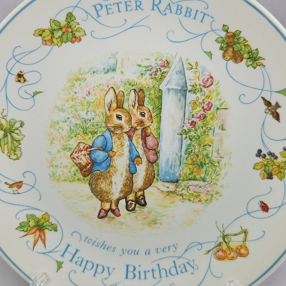 Wedgwood Peter Rabbit 1995 Birthday Plate