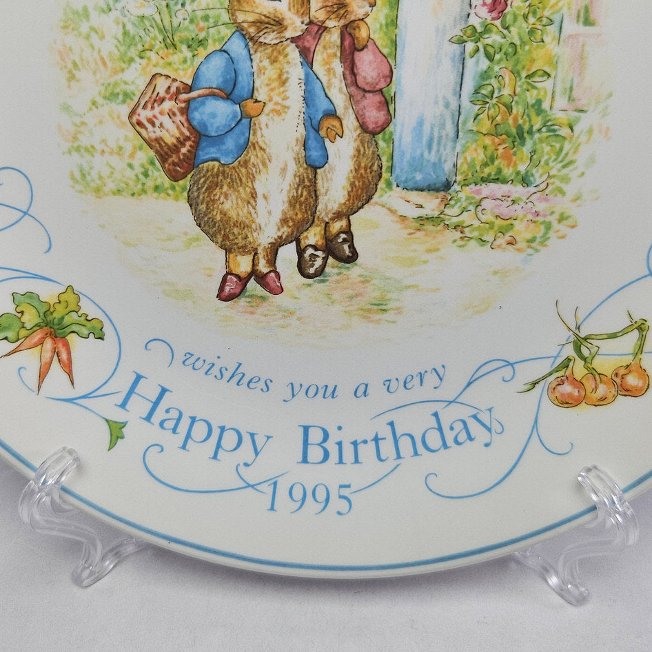 Wedgwood Peter Rabbit 1995 Birthday Plate