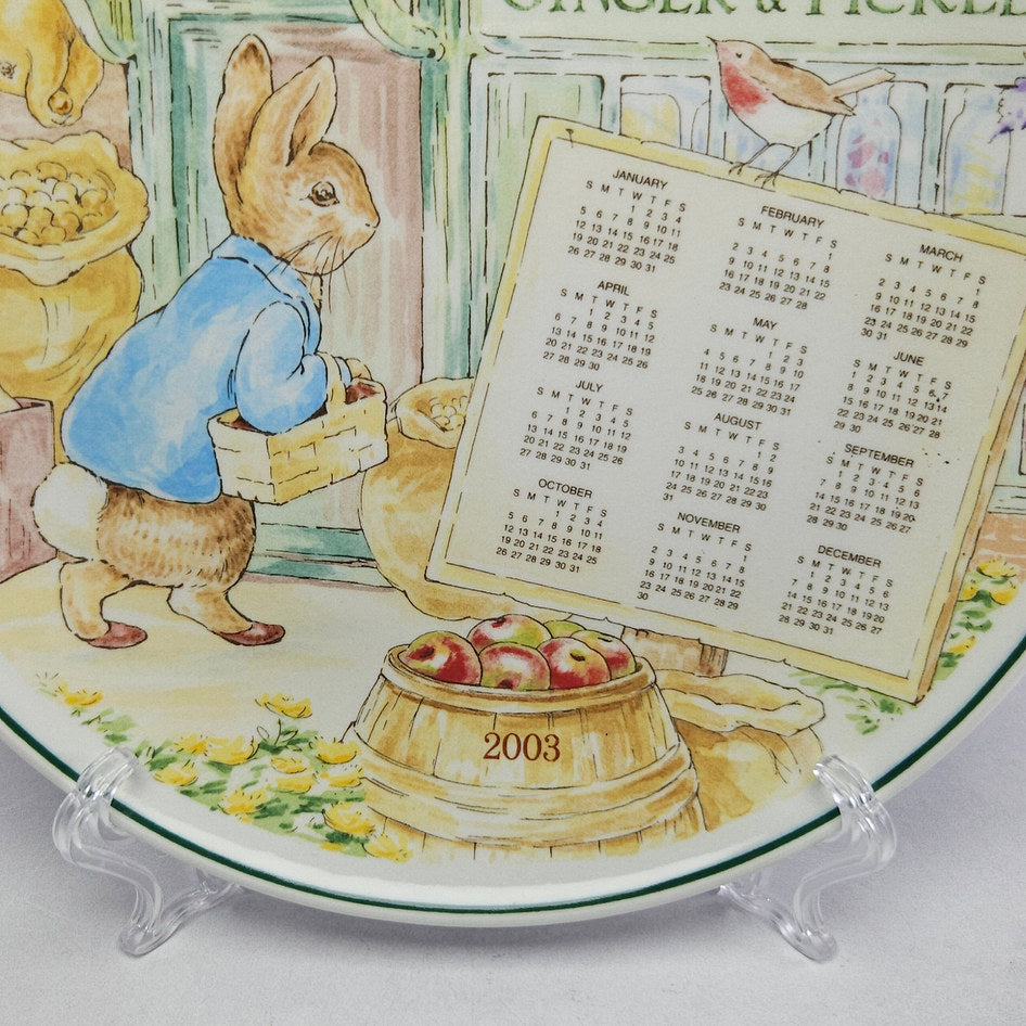 Wedgwood Peter Rabbit 2003 Calendar Plate